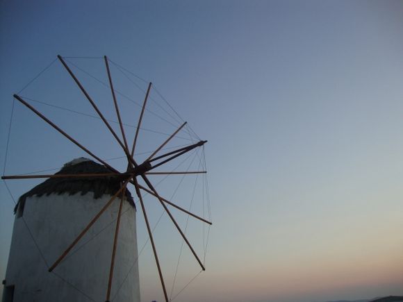 Windmill at Sunset  Mikonos