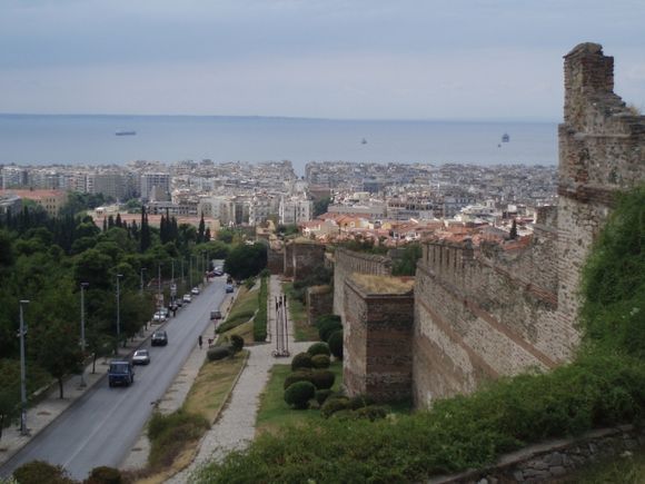 city view and the old walls of the kastra