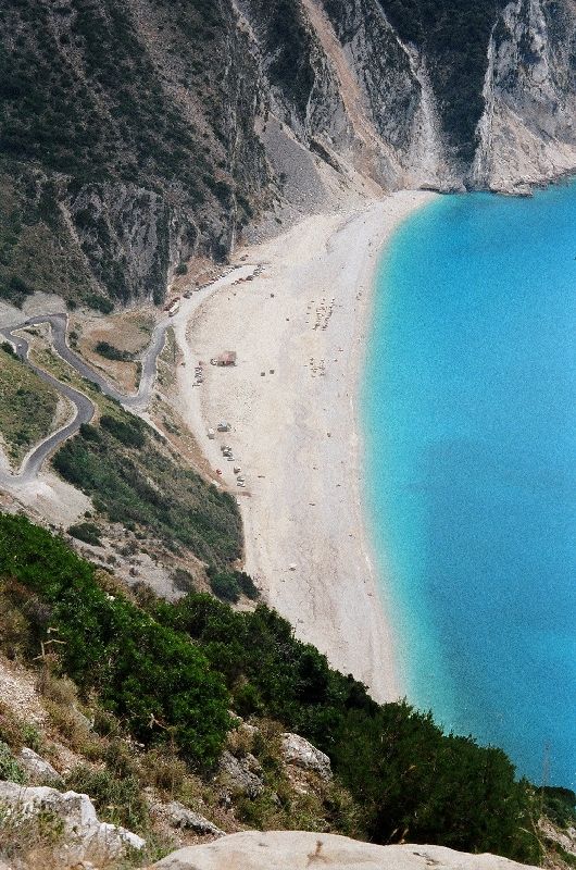 The famous Myrtos beach - spectacular from top to bottom!