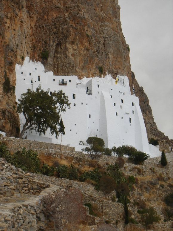 The amazing monastery of Hozoviotissas - worth the climb.  Suberb location.