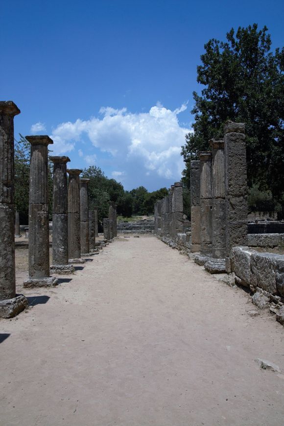 Stone columns at Olympia