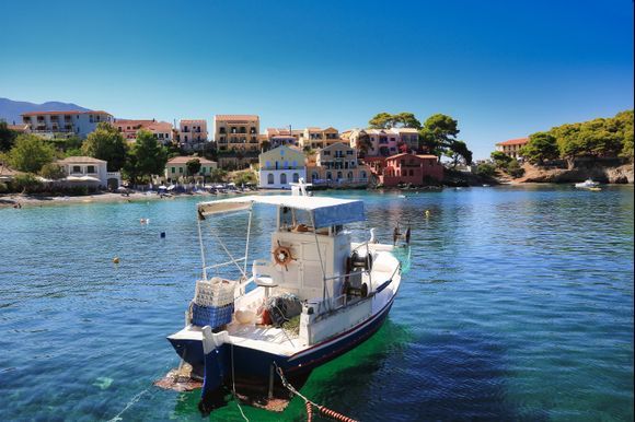 asos a beautiful fishing village on  the greek island of kefalonia