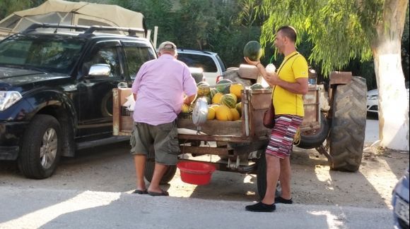 Fruit Seller in Adamas, Milos