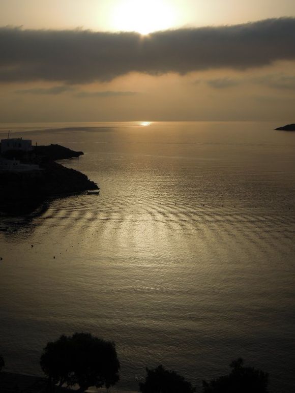 Morning light on the bay of Loutra, Kythnos