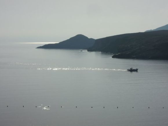 Morning light on the bay of Loutra, Kythnos