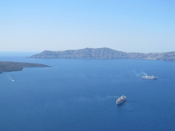 Overlooking Santorini from Fira