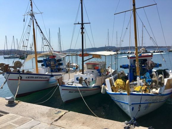 Fishing boats - Adamas harbour