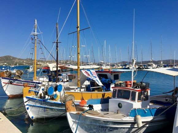 Fishing boats in Adamas harbour...
