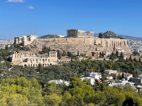 Beautiful Acropolis as seen from Filopappou Hill !