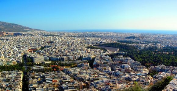 Overlooking Athens from Acropolis Hill