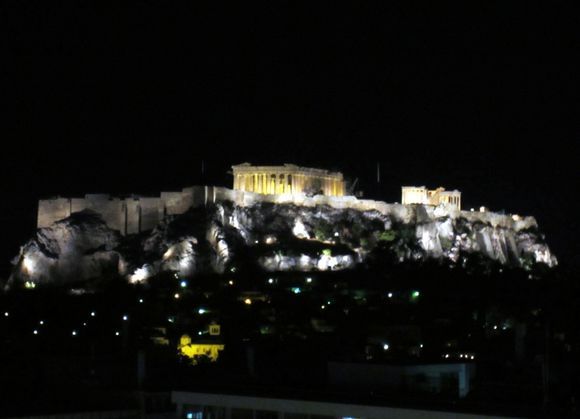 Acropolis Hill at Night