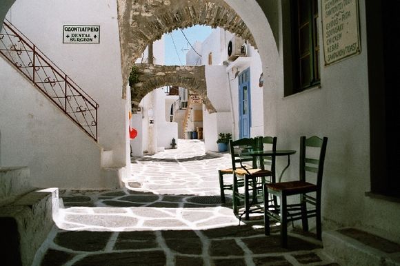 small streets in Old Naoussa