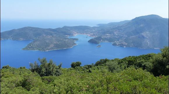 View of Vathy Bay from the top