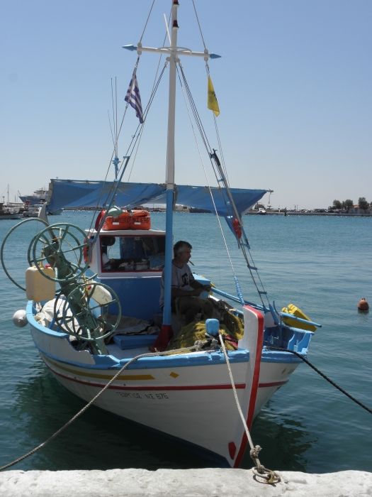 fishing boat Pythagorio harbour