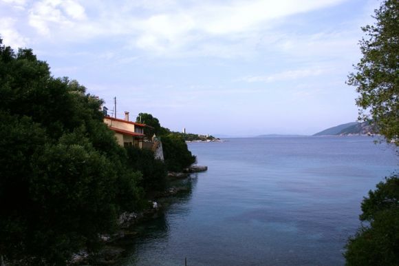 view from Fiscardo beach