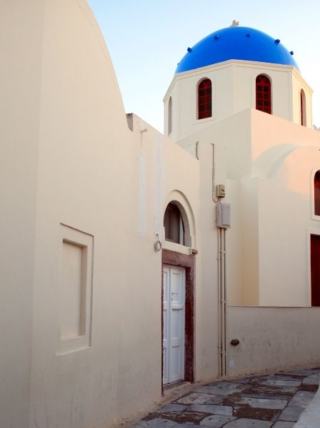 church roof in oia