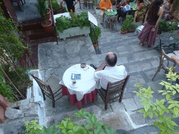 A local enjoying an aperitifo