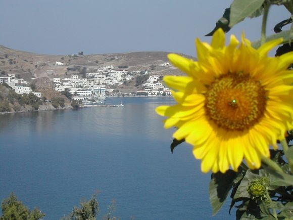Patmos, a view of Skala from Le Balcon Apartments