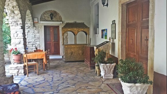 Corfu island, the interior of the church of Panaya Kassopitra in Kassiopi village