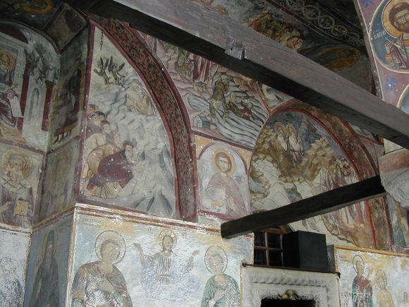 Patmos, the precious paintings inside the Agios Ioannis Monastery