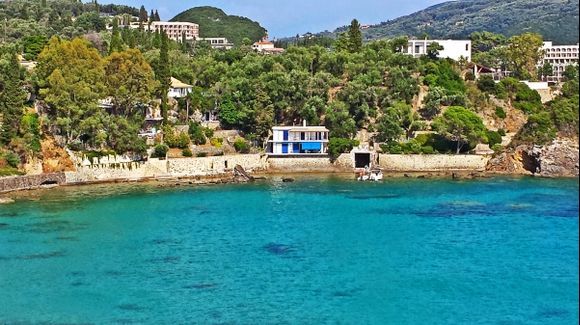 Corfu island, view of Paleokastritsa bay