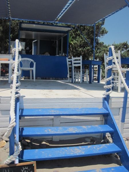 Kos, the little bar in the official naturist Tropical (Naturist) beach close to Kardamena