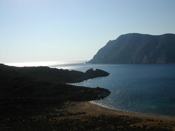 The pictures of the beach of Diakofti in Patmos