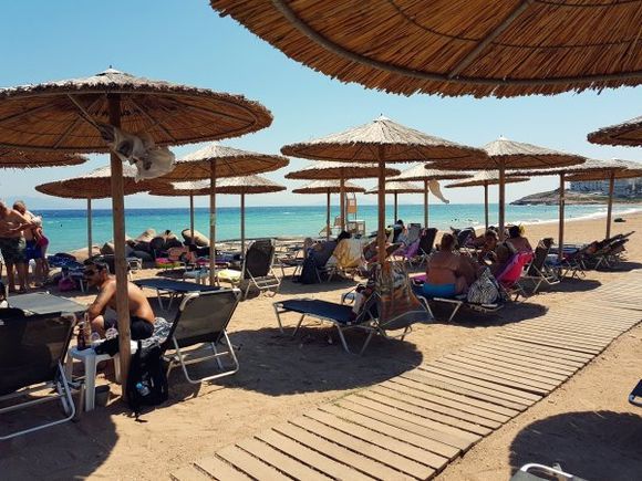 Rafina august 2017, Tzitziki beach bar close to the port
