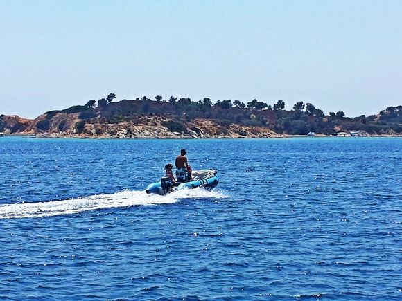 Halkidiki (Sithonia), sailing close to Ammouliani island