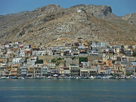Kalymnos island, Pothia is the capital and the main port of Kalymnos. The picturesque settlement is built amphitheatrically around the port, on the slopes of two hills whereas a small part of it lies in the beautiful verdant valley. This traditional and attractive town concentrates most of local population that reaches 10,000 inhabitants, most of whom are engaged in sponge fishing and tourism.
