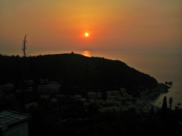 Lefkada island, view of Agios Nikitas village