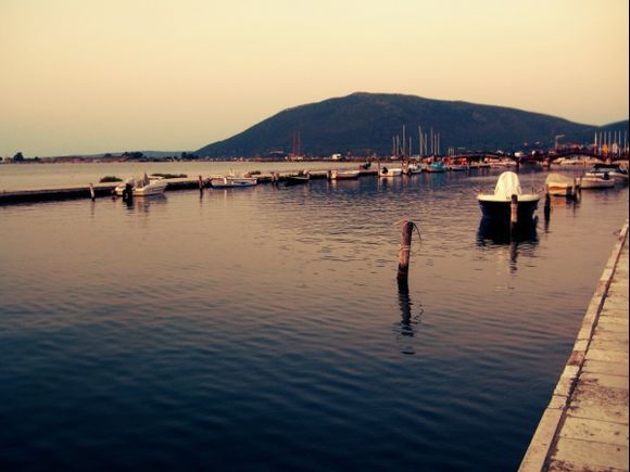 Lefkada island, the port of Lefkada town