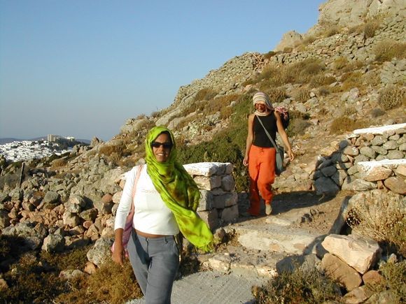 Patmos Chora in left side