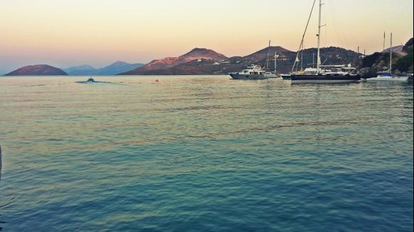 Leros island, view from Pandeli beach