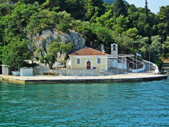 Lefkada island, the little church in Agia Kiriaki