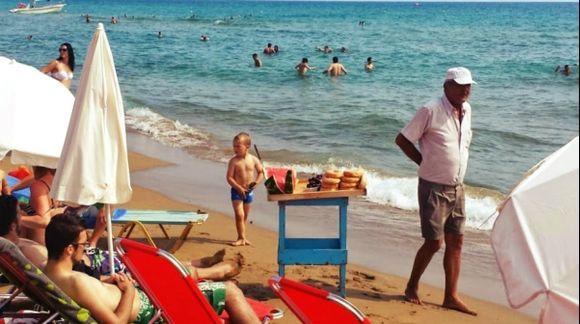 Corfu island, Glyfada beach