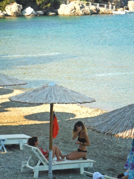 Leros island, Vromolithos beach