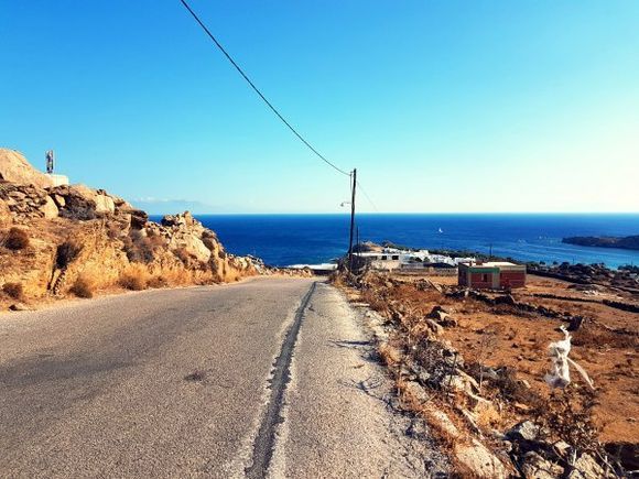 Mykonos august 2017, on the road to Paraga beach