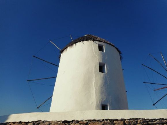 Mykonos august 2017, Windmill in Kato Mili