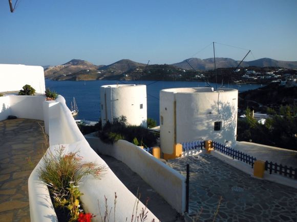 Leros island, view of Pandeli bay from Anemos apartments