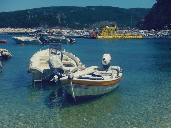 Corfu island, the small port of Paleokastritsa
