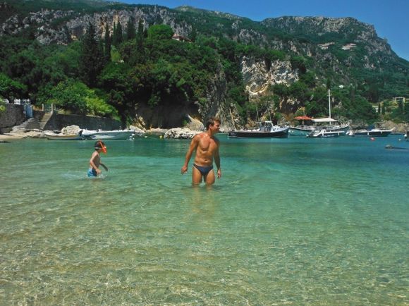 Corfu island, the small port of Paleokastritsa
