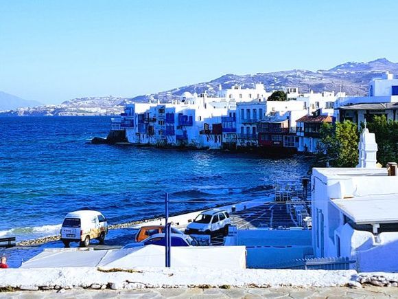 Mykonos august 2017, early morning view of Little Venice