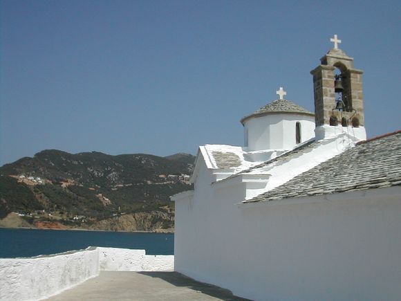Skopelos, left side of Panagitsa tou Pyrgou church