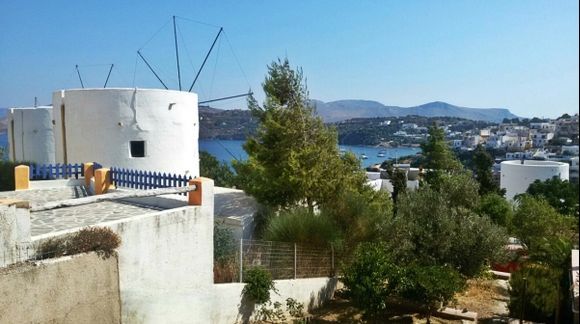 Leros island, view from Anemos aparments in Pandeli