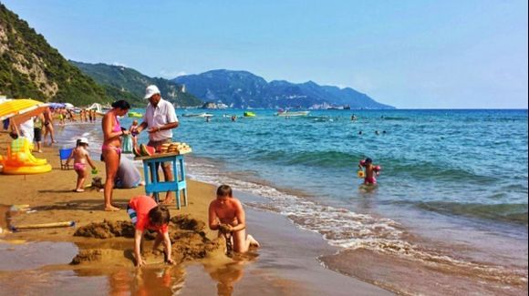 Corfu island, Glyfada beach 2014