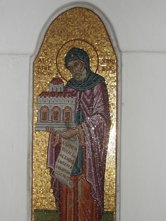 Patmos, a precious painting inside the Agios Ioannis Monastery