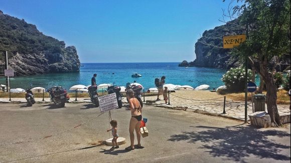 Corfu island, Paleokastritsa beach