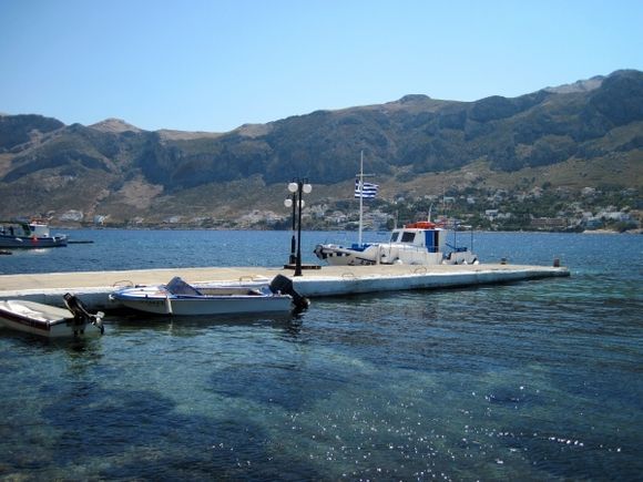 Kalymnos island, the port of Telendos