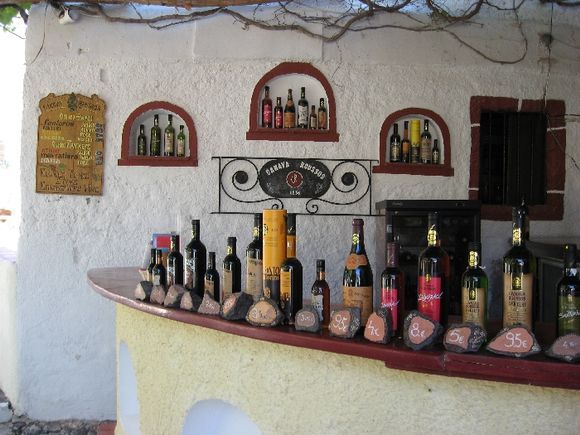 Santorini, wine road, Canava Roussos wine producer